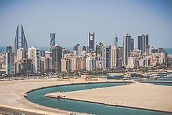 Manama skyline as viewed from Juffair