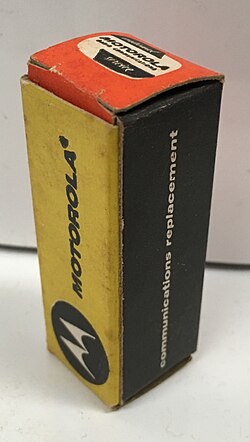 Motorola vacuum tube carton