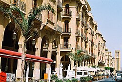 Rue Maarad is a main street in the central district.