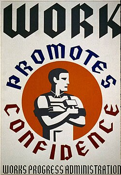 WPA poster promoting the benefits of employment