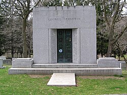 Gershwin mausoleum in Westchester Hills Cemetery