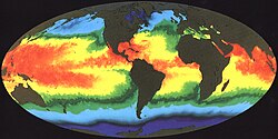 Global sea surface temperature (SST)