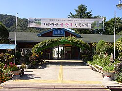Sintan-ri Station (view from the boarding area)