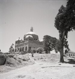 The Te'eka Negist Mausoleum at Menelik Palace in Addis Ababa, 1934.