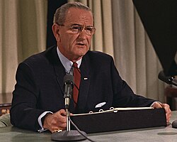 President Johnson's announcement that he would not run for re-election