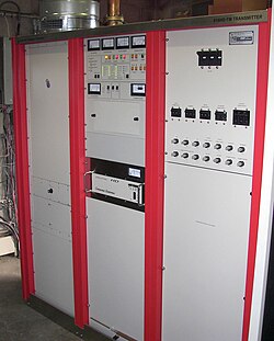 An American FM radio transmitter at WEDG in Buffalo, New York