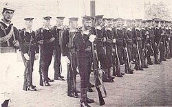 Austro-Hungarian marines at Beijing to protect the Legation Quarter, c. 1910