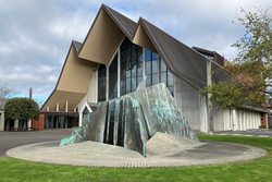 Mountain Fountain in the forecourt of Holy Trinity Cathedral