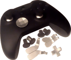Xbox Elite Wireless Controller, featuring two unique pairs of analog sticks, a new D-pad and two differently sized pairs of paddles