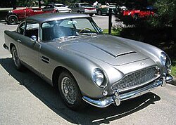 An Aston Martin DB5 as seen in Goldfinger