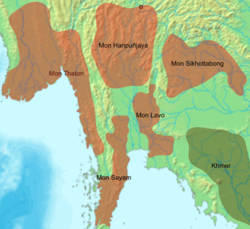 Political entities of the Mon people around the 6th–7th centuries