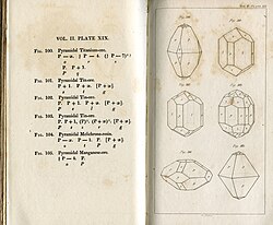 Page from Treatise on mineralogy by Friedrich Mohs (1825)
