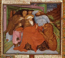 Belbello da Pavia, St. Jerome, from the Bible of Niccolò d'Este (1431-34), Vatican Apostolic Library, Vatican City