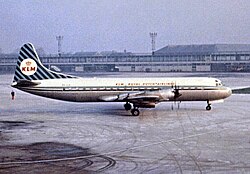 KLM Lockheed L-188 Electra in the airline's 1950s livery