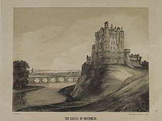 Historic view of Inverness Castle