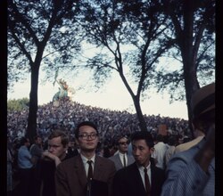Protesters in Grant Park outside the 1968 Democratic National Convention