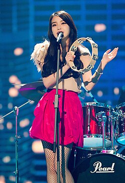 IU at the 2011 KBS Song Festival.