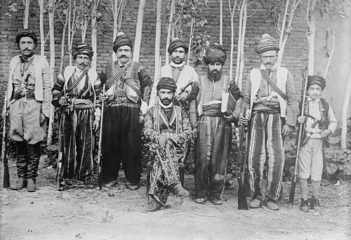 An early 20th-century archbishop of the Assyrian Church of the East, with entourage