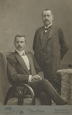 Hanaman (left) and Just (right), the inventors of the tungsten bulbs