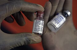 Vials of smallpox and anthrax serum