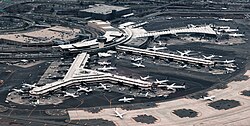 An aerial view of Terminal C in January 2017