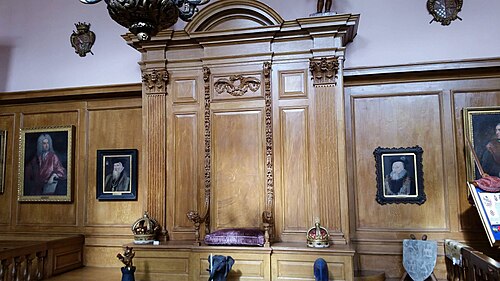Courtroom of the Earl Marshal, Court of Chivalry, College of Arms, London