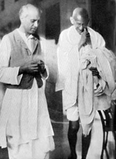 Nehru and Mahatma Gandhi in 1929