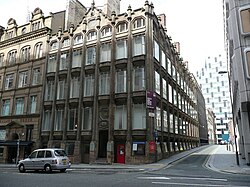 Oriel Chambers, the first "modern" building in the world with its iron-framed curtain-wall