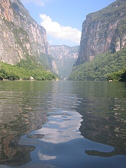 Sumidero Canyon, located in Chiapas, Mexico.