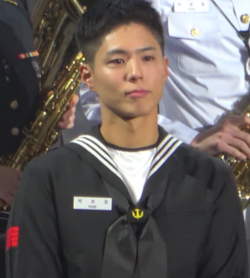 Park serving the Republic of Korea Navy during his military service, November 2021