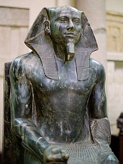 Khafre enthroned (c. 2558–2532 BC)