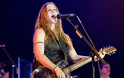 Alanis Morissette, in the Espacio Movistar, Barcelona, 2008.