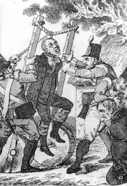 Half-hanging of suspected United Irishmen