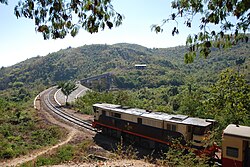Spiral in Thazi – Taunggyi line, Myanmar