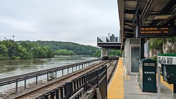Marble Hill station on the Hudson Line