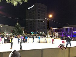 Ice rink at the annual Alex Winter Fête in downtown Alexandria.