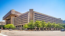 J. Edgar Hoover Building, the headquarters of the Federal Bureau of Investigation (FBI), in Washington, D.C.