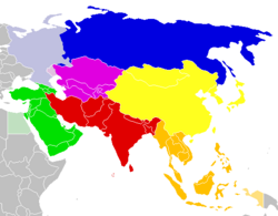The United Nations Statistics Division (UNSD) geoscheme for Asia works with subregions defined in terms of UN political geography statistics.[87] The UNSD geoscheme is based on statistic convenience rather than implying any assumption regarding political or other affiliation of countries or territories:[88] East Asia