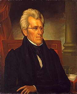 Portrait of President Andrew Jackson, c. 1830–1832 by Ralph Eleaser Whiteside Earl now housed at the North Carolina Museum of Art