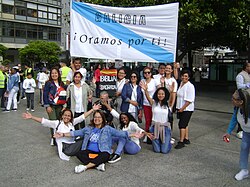 Group of Evangelics in La Coruña, Galicia, (Spain)