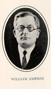The poet and literary critic William Empson (1906–84) developed the methodology of New Criticism with the practice of close reading of literary works, prose and poetry; his best-known work is Seven Types of Ambiguity (1930).
