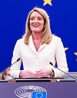 Roberta Metsola, the current President of the European Parliament
