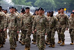United States Army soldiers at a 2025 parade