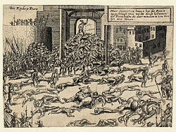 Sack of Antwerp in 1576, in which about 7,000 people died[28]