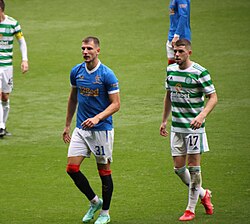 Christie playing for Celtic in 2021