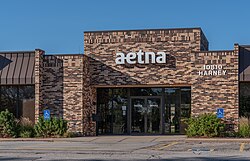 Aetna office building in Omaha, Nebraska