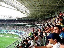A game between Palmeiras and Shandong Luneng