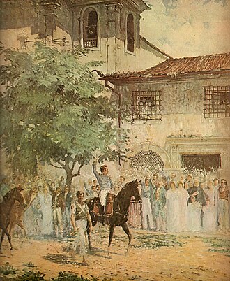 The Imperial Army entering in Salvador after the surrender of the Portuguese forces in 1823