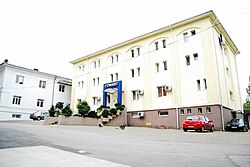 Pitești Prison, location of the violent reeducation, now a privately owned property