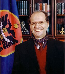 Ibrahim Rugova advocated for the rights of Kosovar Albanians and their self-determination.